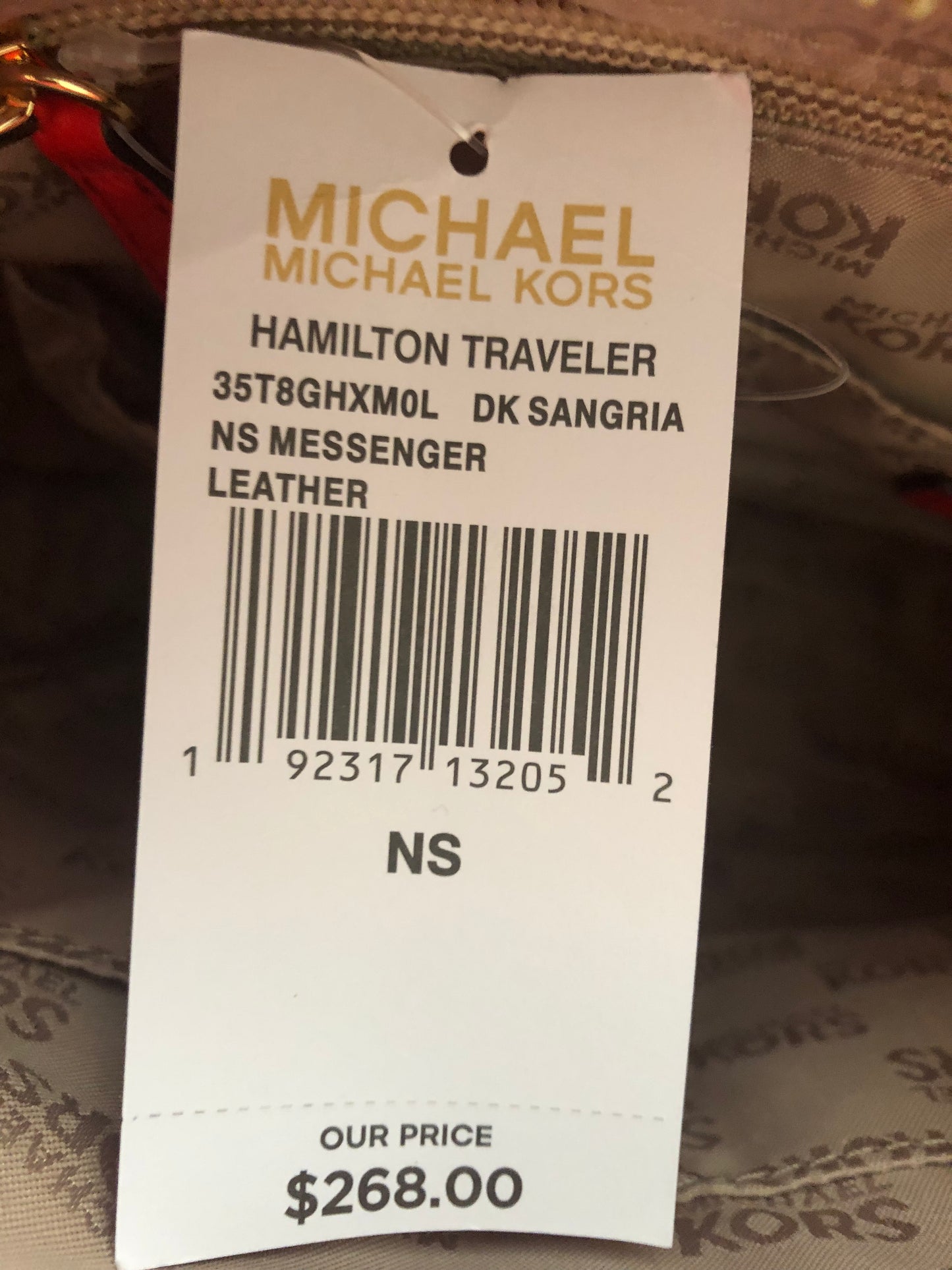 New Authentic Michael Kors Hamilton Traveler NS Messenger Handbag