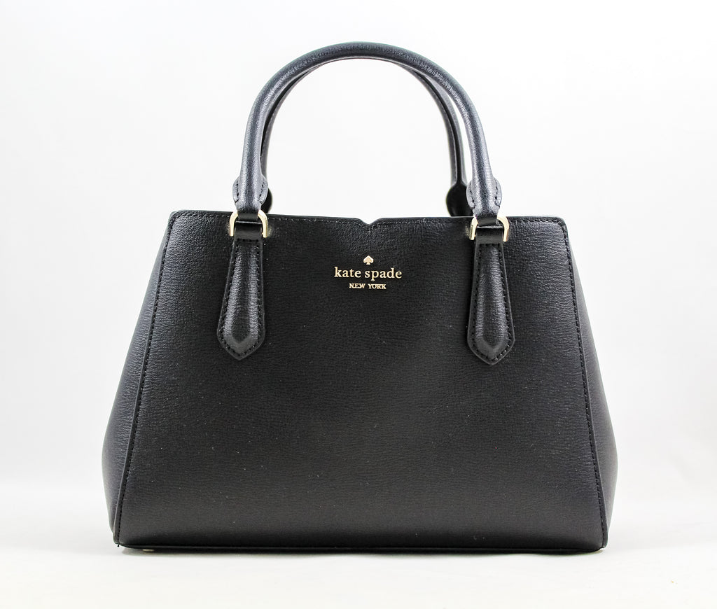 New Authentic Kate Spade WKRU6705 Tippy Medium Triple Compartment Satchel Handbag Black