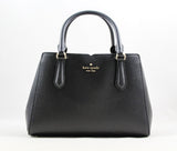 New Authentic Kate Spade WKRU6705 Tippy Medium Triple Compartment Satchel Handbag Black