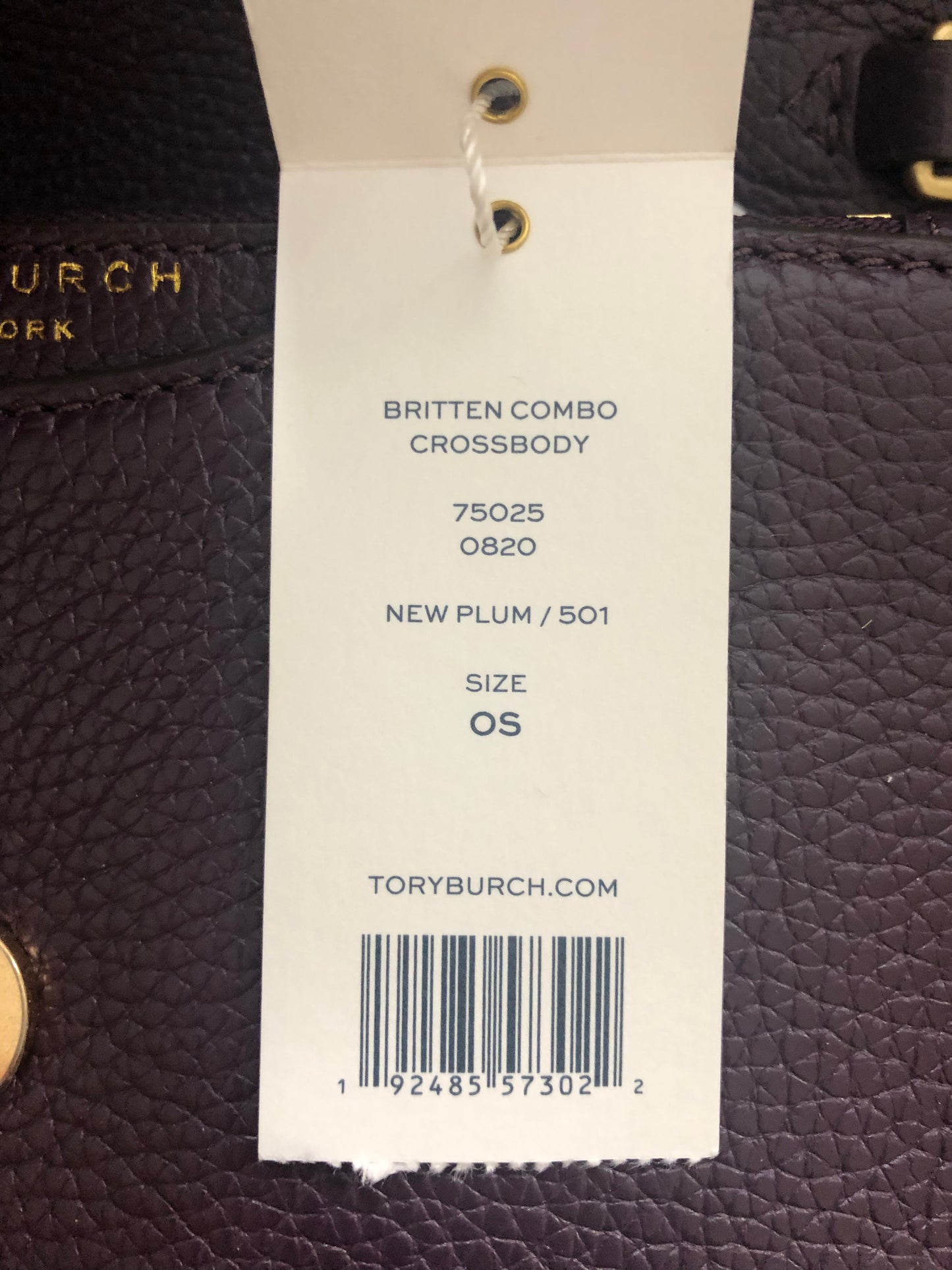 New Authentic Tory Burch 75025 Britten Combo Crossbody Shoulderbag Purse