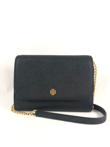 New Authentic Tory Burch 136093 Emerson Chain Wallet Crossbody Clutch