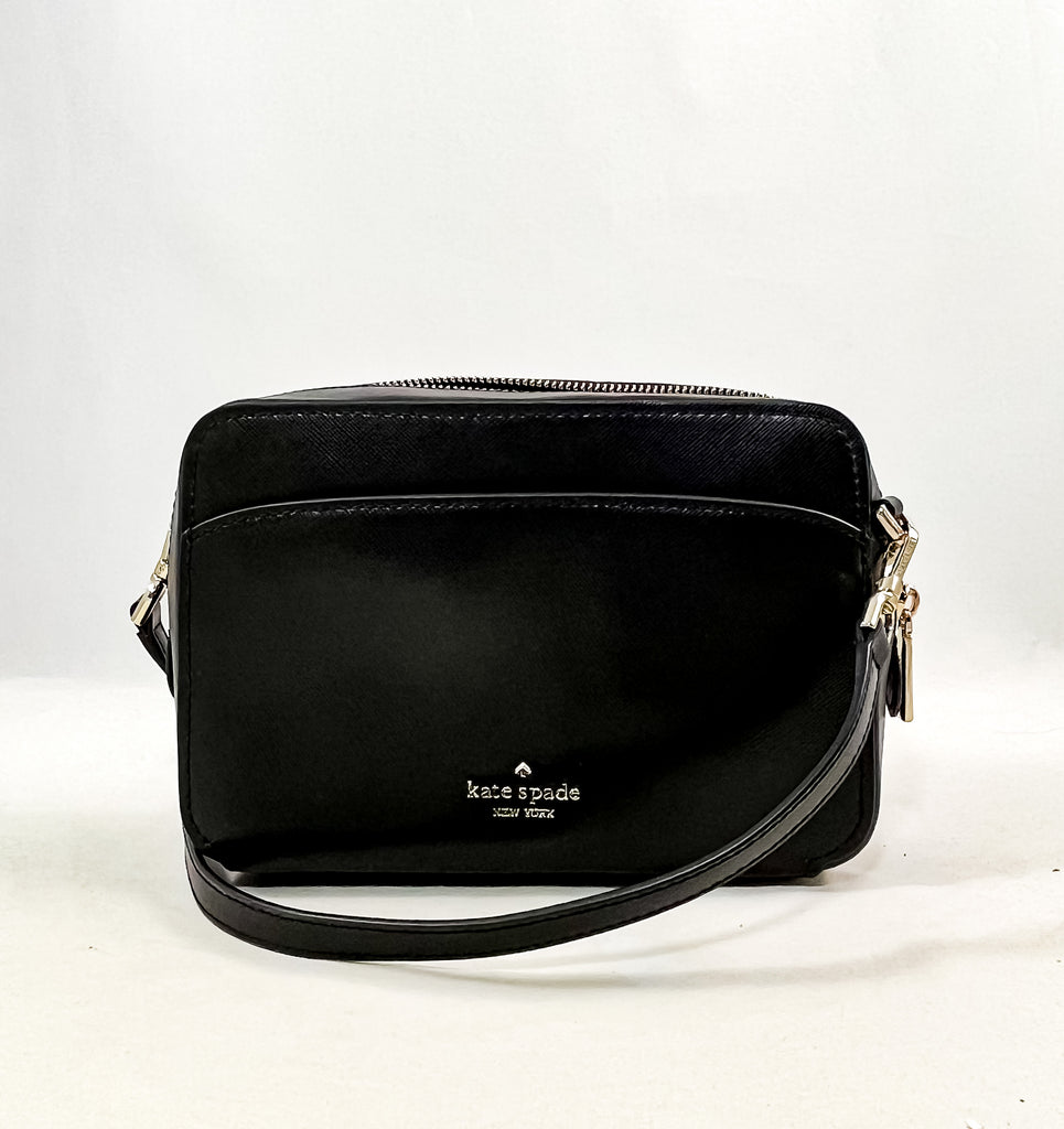 New Authentic Kate Spade WKRU7064 Lauryn Camera Bag Crossbody Shoulderbag Black