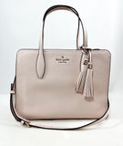 New Authentic Kate Spade WKRU6703 Rowe Medium Top Zip Satchel Handbag Peachpuff