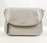 New Authentic Kate Spade WKRU6249 Jackson Medium Flap Shoulder Bag Soft Limestone