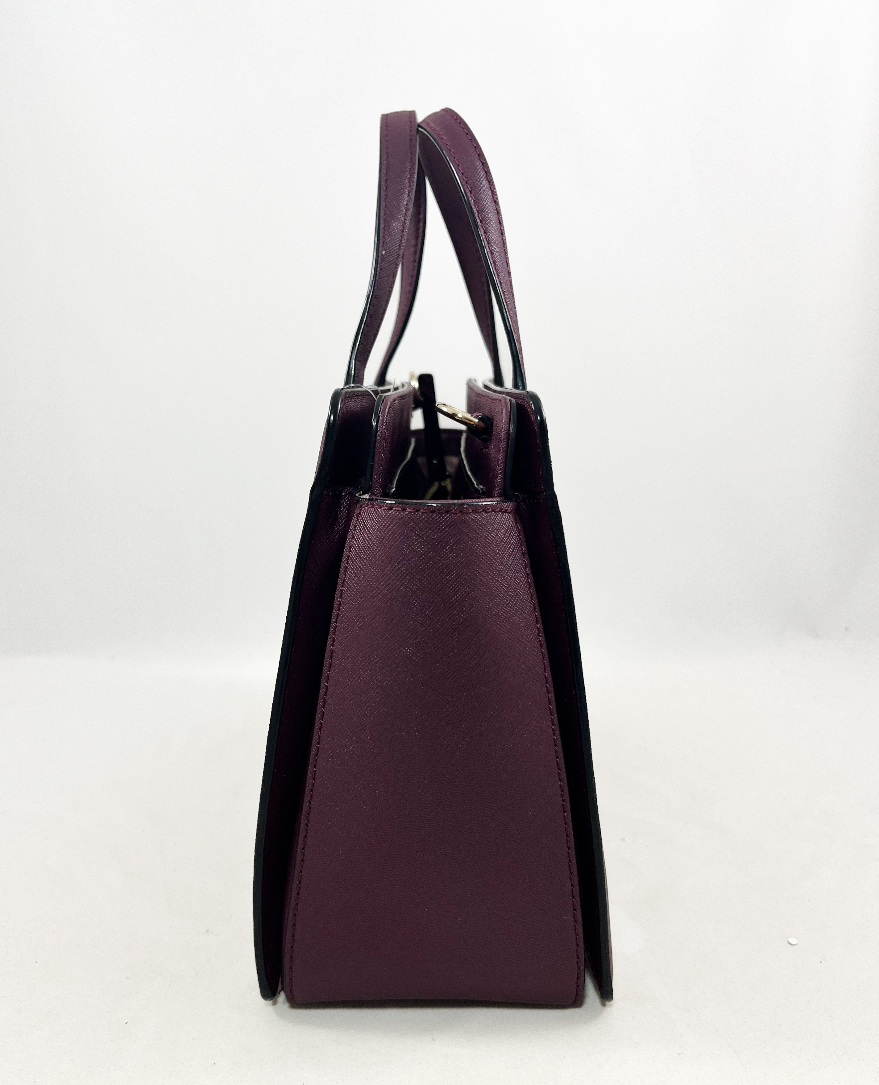 Outlets KATE SPADE Rare Plum Laurel Reese Satchel Crossbody Straps Leather