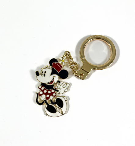 New Authentic Kate Spade WORU0324 Disney x Kate Spade Mini Mouse Metal Keychain