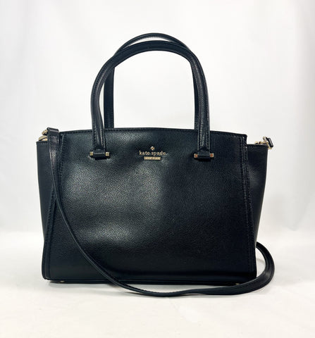 New Authentic Kate Spade WKRU5652 Patterson Drive Small Geraldine Satchel Handbag Black