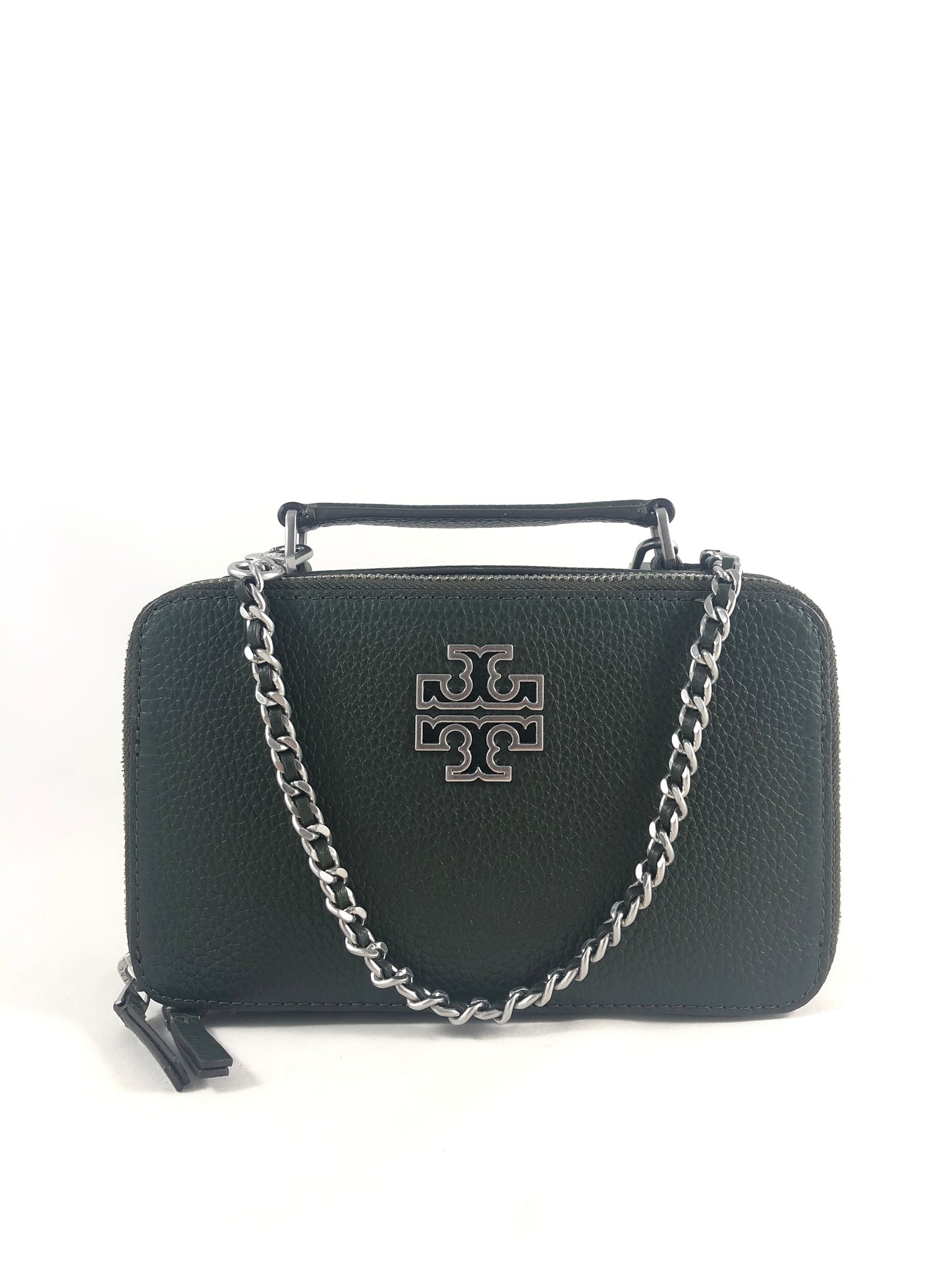 New Authentic Tory Burch 84710 Britten Small Top Handle Case Crossbody Handbag