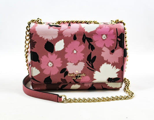 New Authentic Kate Spade WKRU6155 Briar Lane Gala Floral Mini Emelyn Crossbody Pink