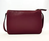 New Authentic Kate Spade WKRU5942 Jackson Triple Gusset Crossbody Chocolate Cherry