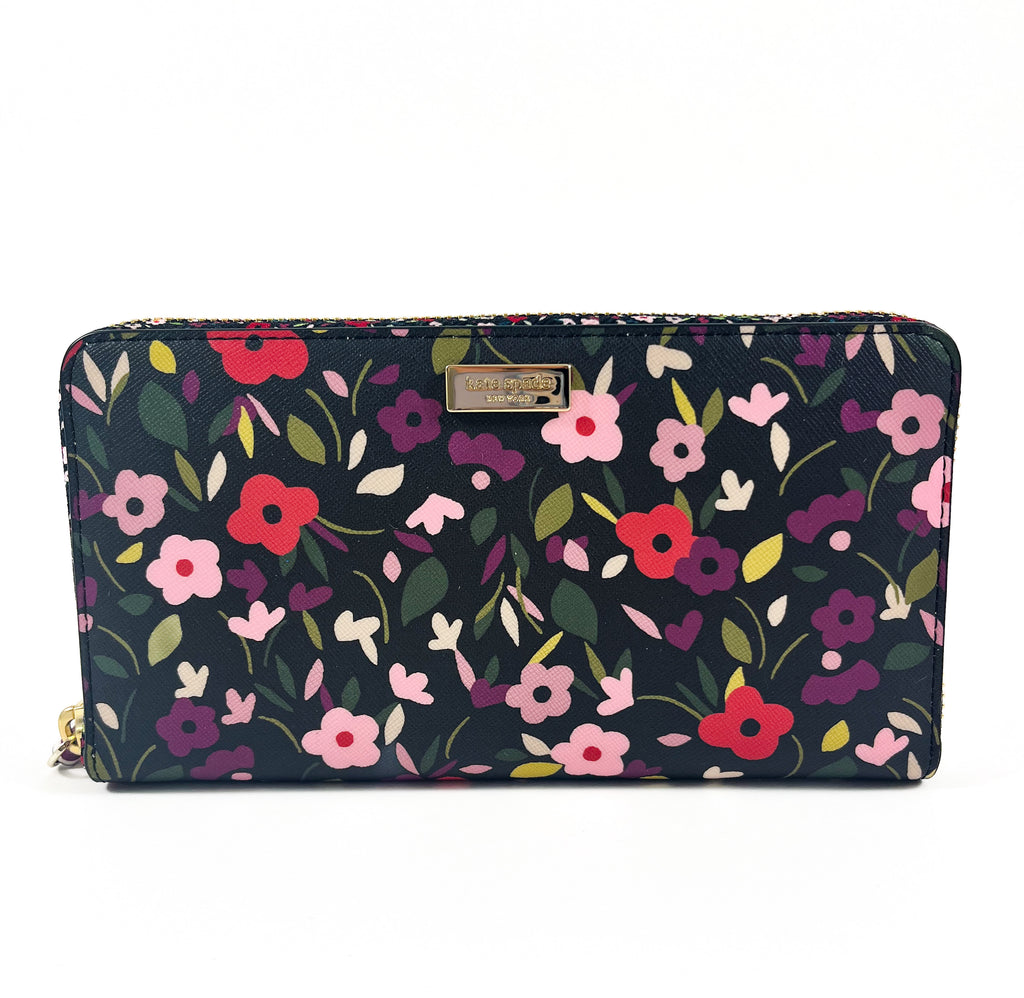 New Authentic Kate Spade WLRU5045 Neda Boho Floral Laurel Way Wallet