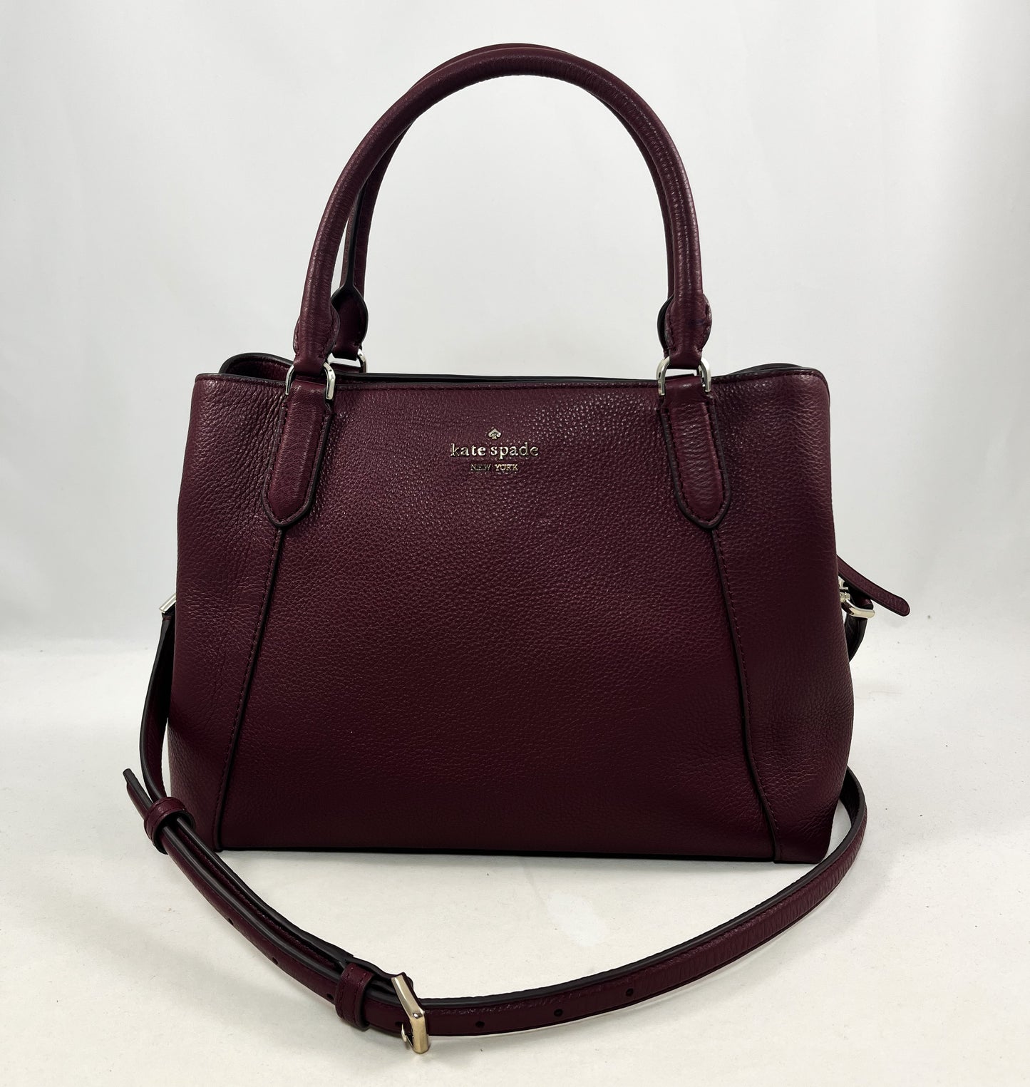 New Authentic Kate Spade WKR00089 Jackson Medium Satchel Handbag Purse Cherrywood