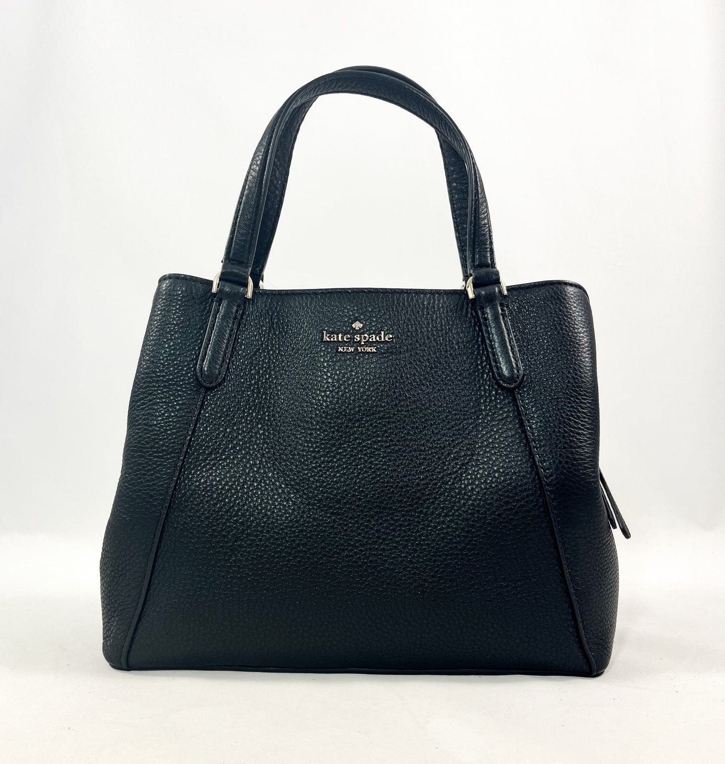 New Authentic Kate Spade WKRU6040 Jackson Medium Triple Compartment Satchel Handbag Black