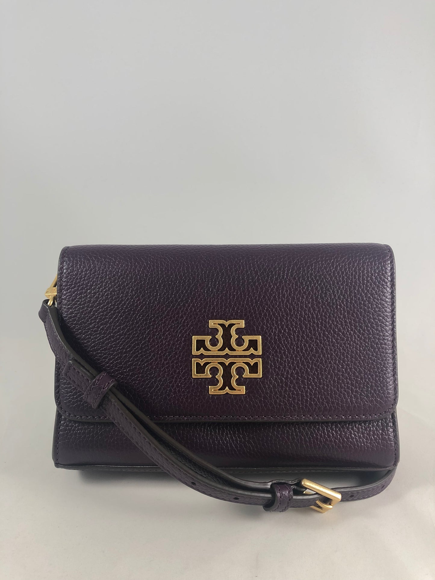 New Authentic Tory Burch 75025 Britten Combo Crossbody Shoulderbag Purse