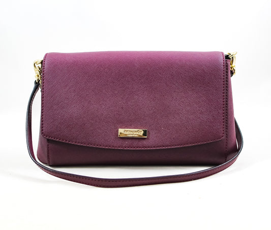 New Authentic Kate Spade WKRU4092 Laurel Way Greer Crossbody Deep Plum