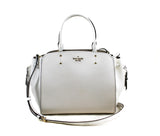 New Authentic Kate Spade WKRU6855 Tegan Medium Satchel Handbag Purse White Dove