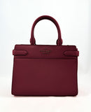 New Authentic Kate Spade WKRU6951 Staci Medium Satchel Handbag Purse Cherrywood