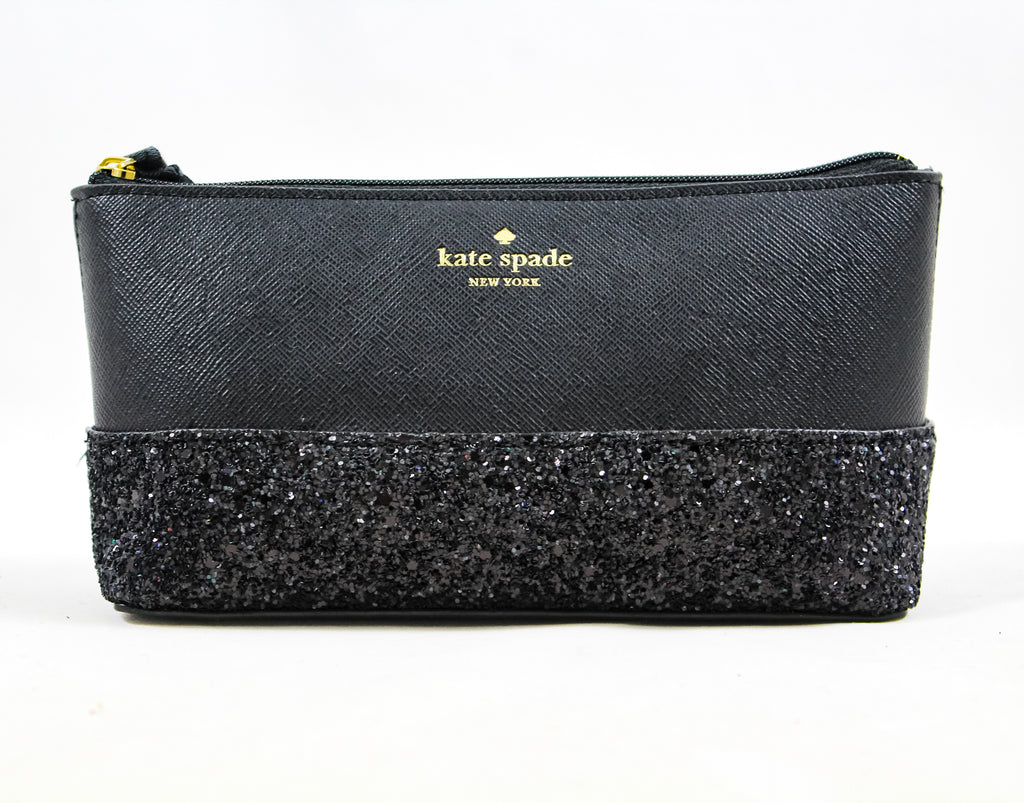 New Authentic Kate Spade WKRU5218 Greta Court Little Shiloh Cosmetic Case Wallet Black