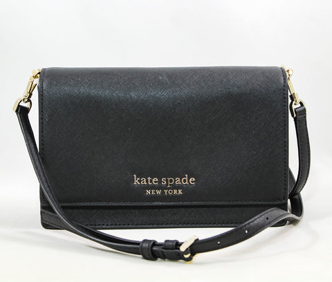 New Authentic Kate Spade WKRU6710 Cameron Convertible Crossbody Black