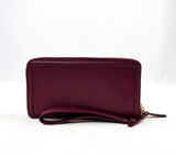 New Authentic Kate Spade WLRU5014 Patterson Drive Anita Wristlet Wallet Black Cherry