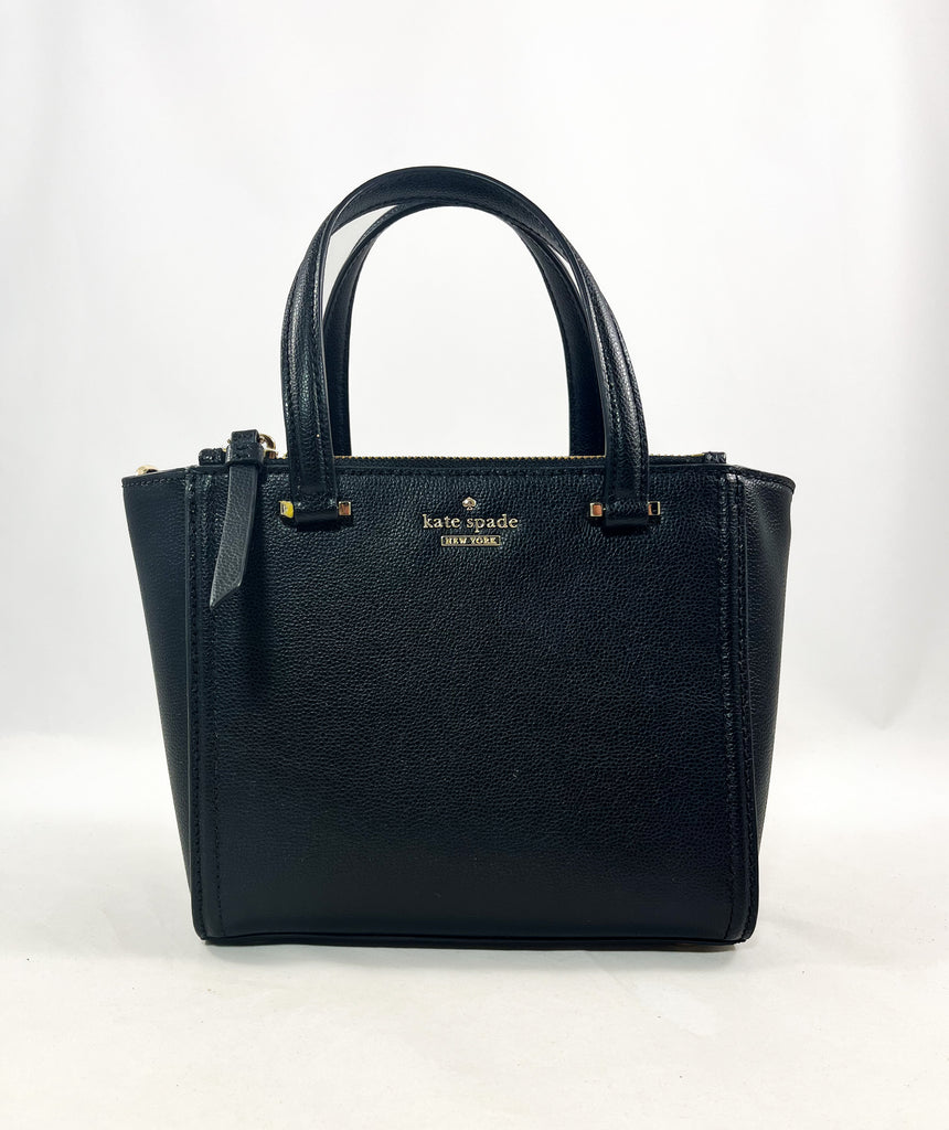 New Authentic Kate Spade WKRU5650 Mini Kona Patterson Drive Handbag Purse Black