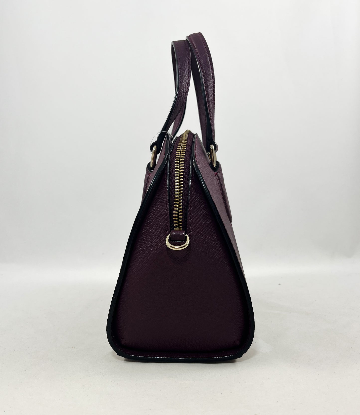 New Authentic Kate Spade WKRU5639 Laurel Way Mini Reiley Dome Satchel Handbag Purse Deep Plum