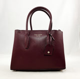 New Authentic Kate Spade WKRU6114 Eva Small Top Zip Satchel Handbag Purse Cherrywood