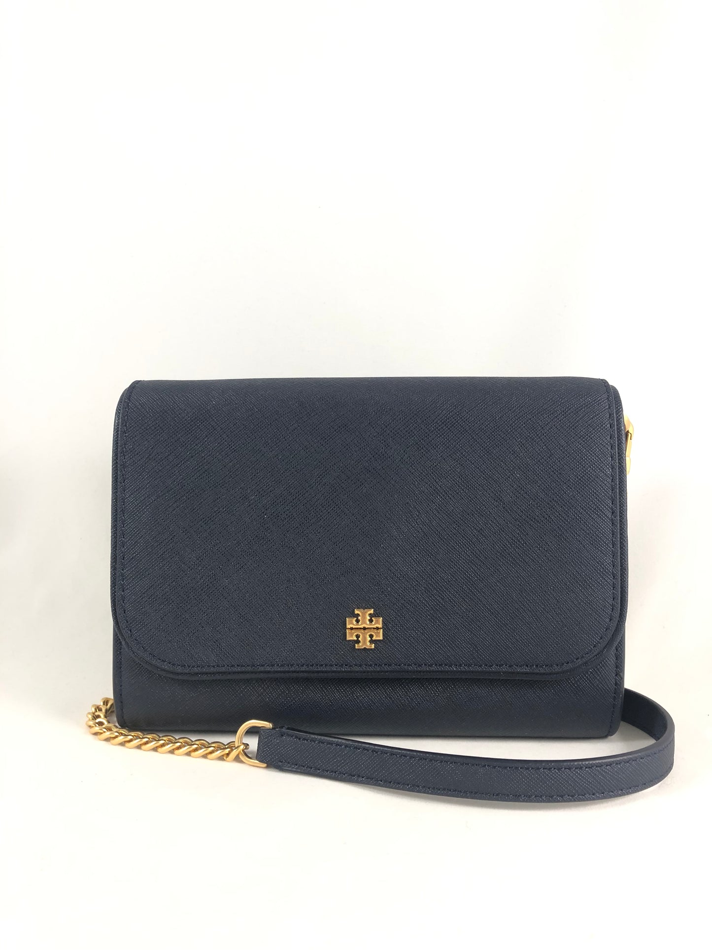 New Authentic Tory Burch 136093 Emerson Chain Wallet Crossbody Clutch