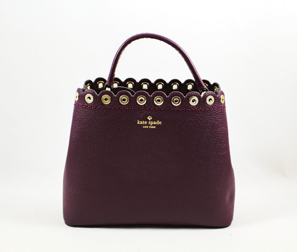 New Authentic Kate Spade WKRU5385 Paloma Road Mini Janell Handbag Crossbody Deep Plum