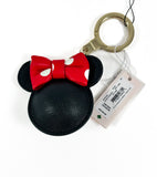 New Authentic Kate Spade WORU0325 Disney x Kate Spade Mini Mouse Leather Keychain