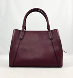 New Authentic Kate Spade WKRU5392 Laurel Way Reese Satchel Handbag Purse Deep Plum