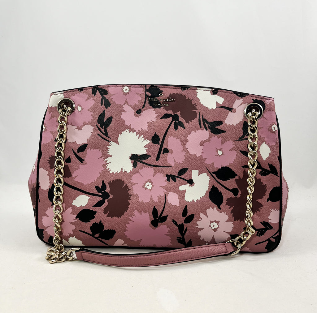 New Authentic Kate Spade WKRU6154 Briar Lane Gala Floral Medium Convertible Shoulderbag Pink Multi