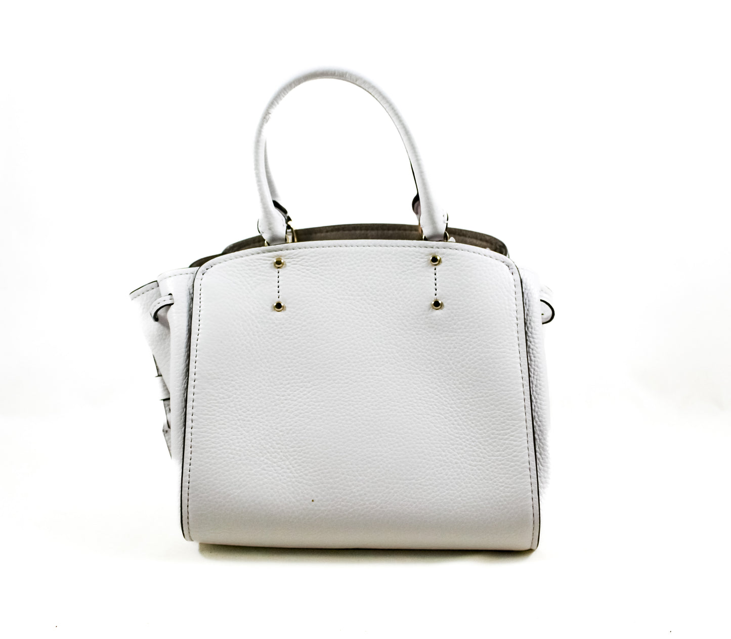 New Authentic Kate Spade WKRU6856 Tegan Small Satchel Handbag White Dove