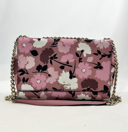 New Authentic Kate Spade WKRU6153 Briar Lane Gala Floral Emelyn Crossbody Pink