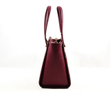 New Authentic Kate Spade WKRU5652 Patterson Drive Small Geraldine Satchel Handbag Black Cherry