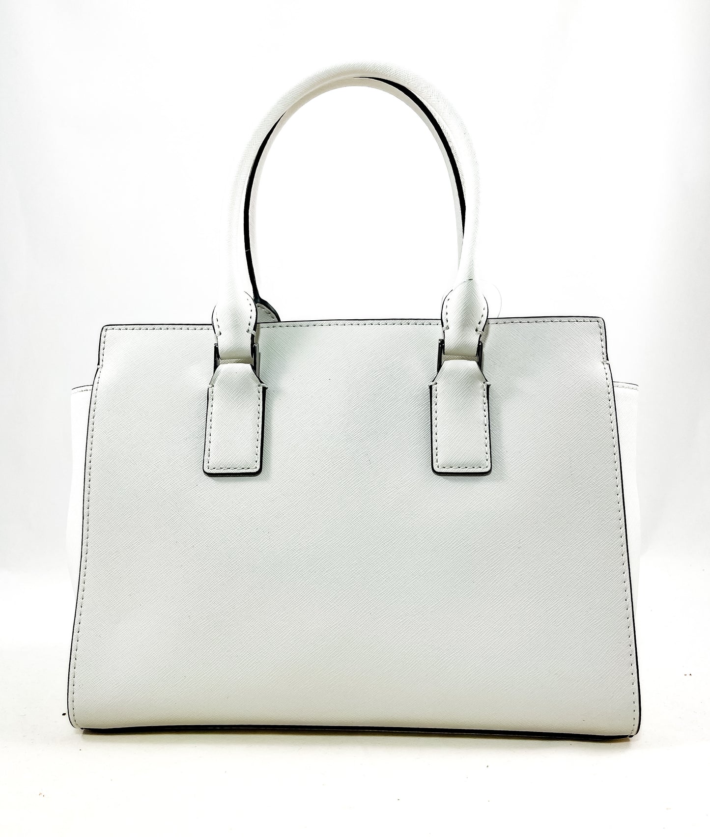 New Authentic Kate Spade WKRU6426 Cameron Monotone Medium Satchel Handbag Optic White