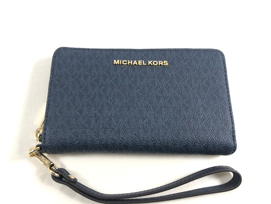 New Authentic Michael Kors Jet Set Travel Large Flat Multifunction Phone Case Wallet