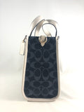 New Authentic Coach C8582 Denim Jacquard Dempsey Tote Handbag Purse