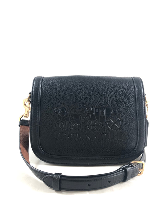 New Authentic Coach C4058 Embossed Leather Horse&Carriage Saddle Crossbody Purse