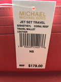 New Authentic Michael Kors Leather Jet Set Travel Travel Wallet