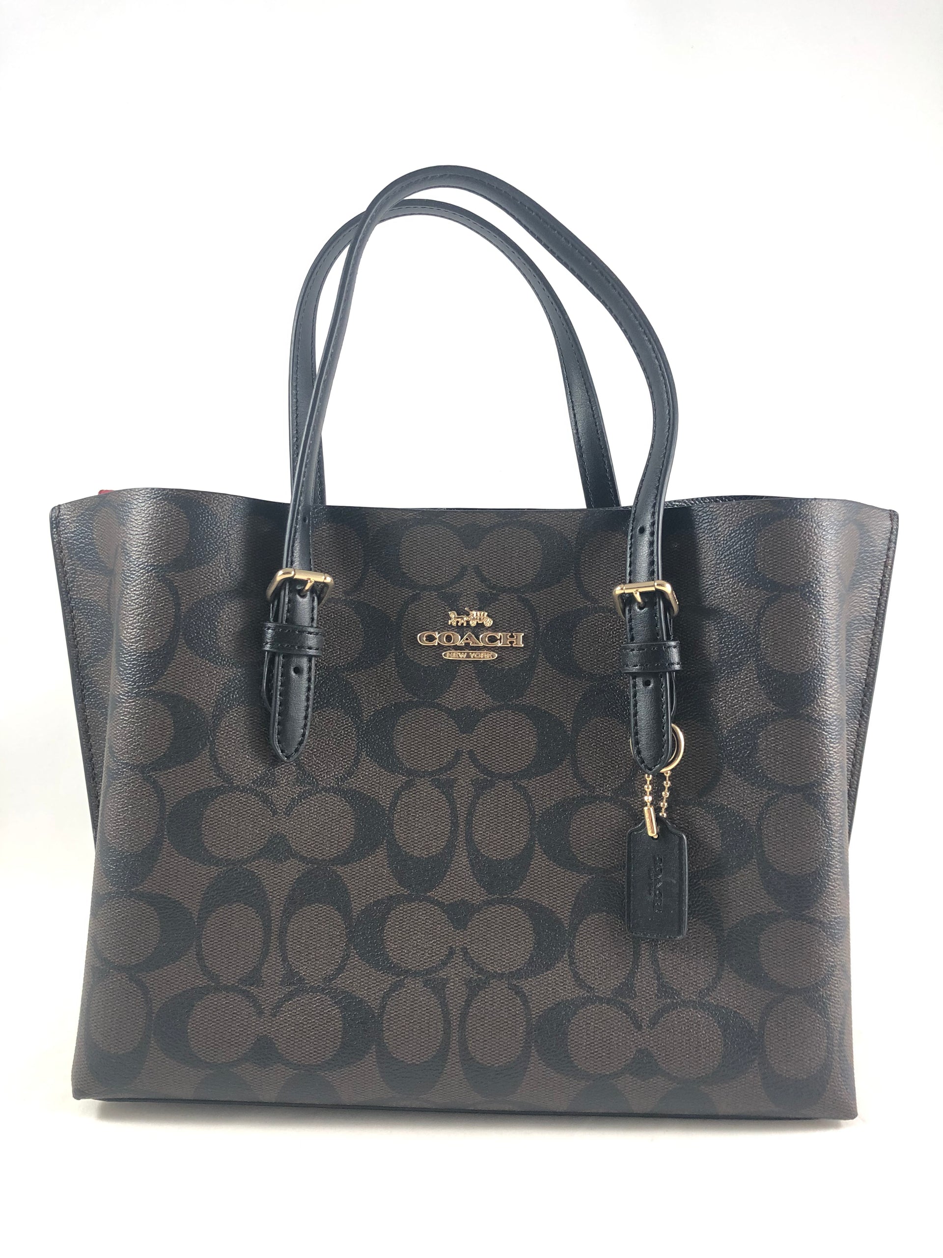 New Authentic Coach C4250 Signature Canvas Mollie 25 Tote Bag 