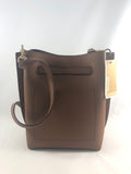 New Authentic Michael Kors Leather Emilia Small Bucket Bag Messenger Crossbody