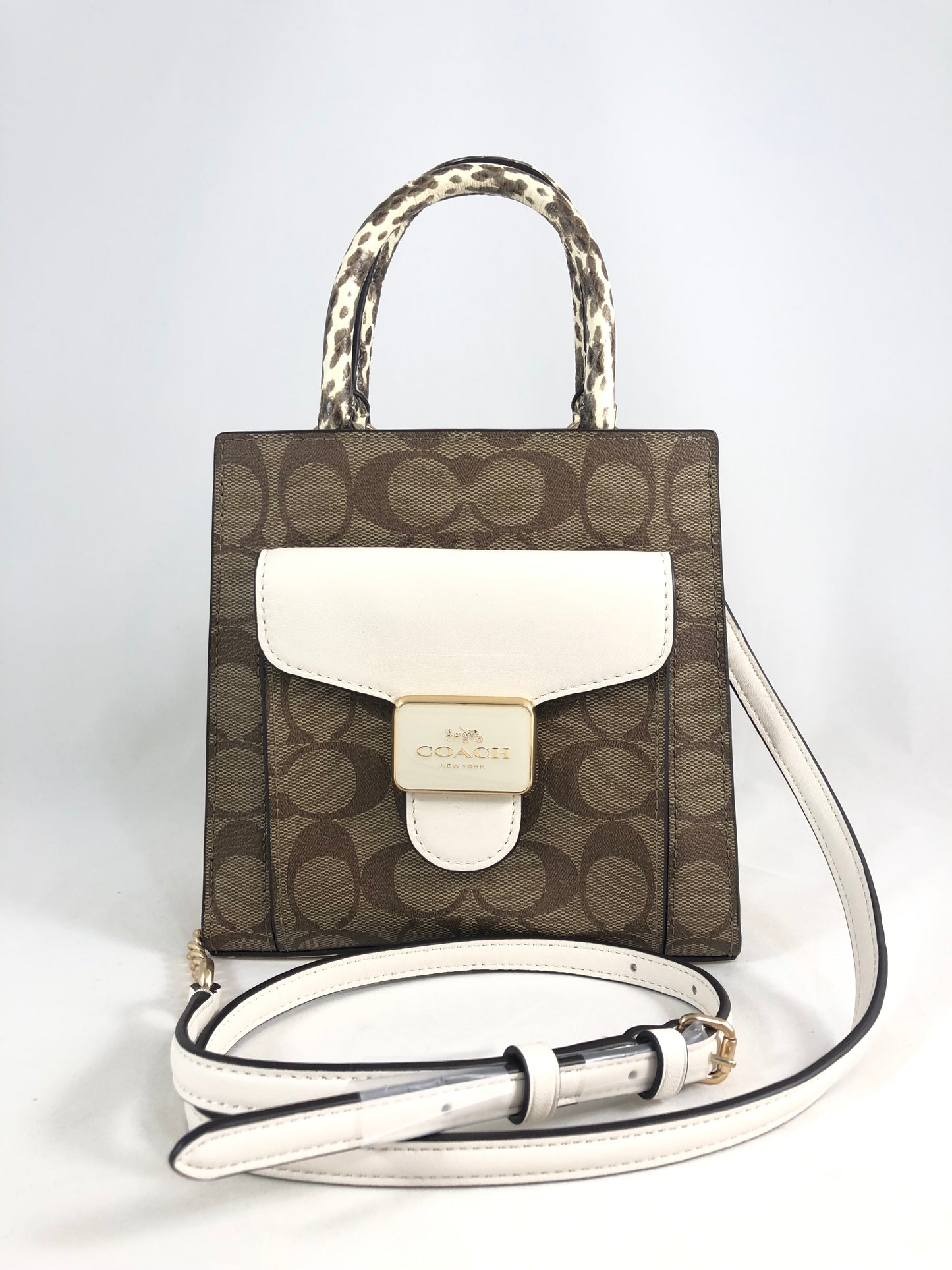 New Authentic Coach C7227 Signature Canvas Mini Pepper Crossbody