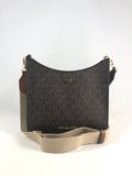 New Authentic Michael Kors Briley Signature Small Messenger Crossbody Handbag