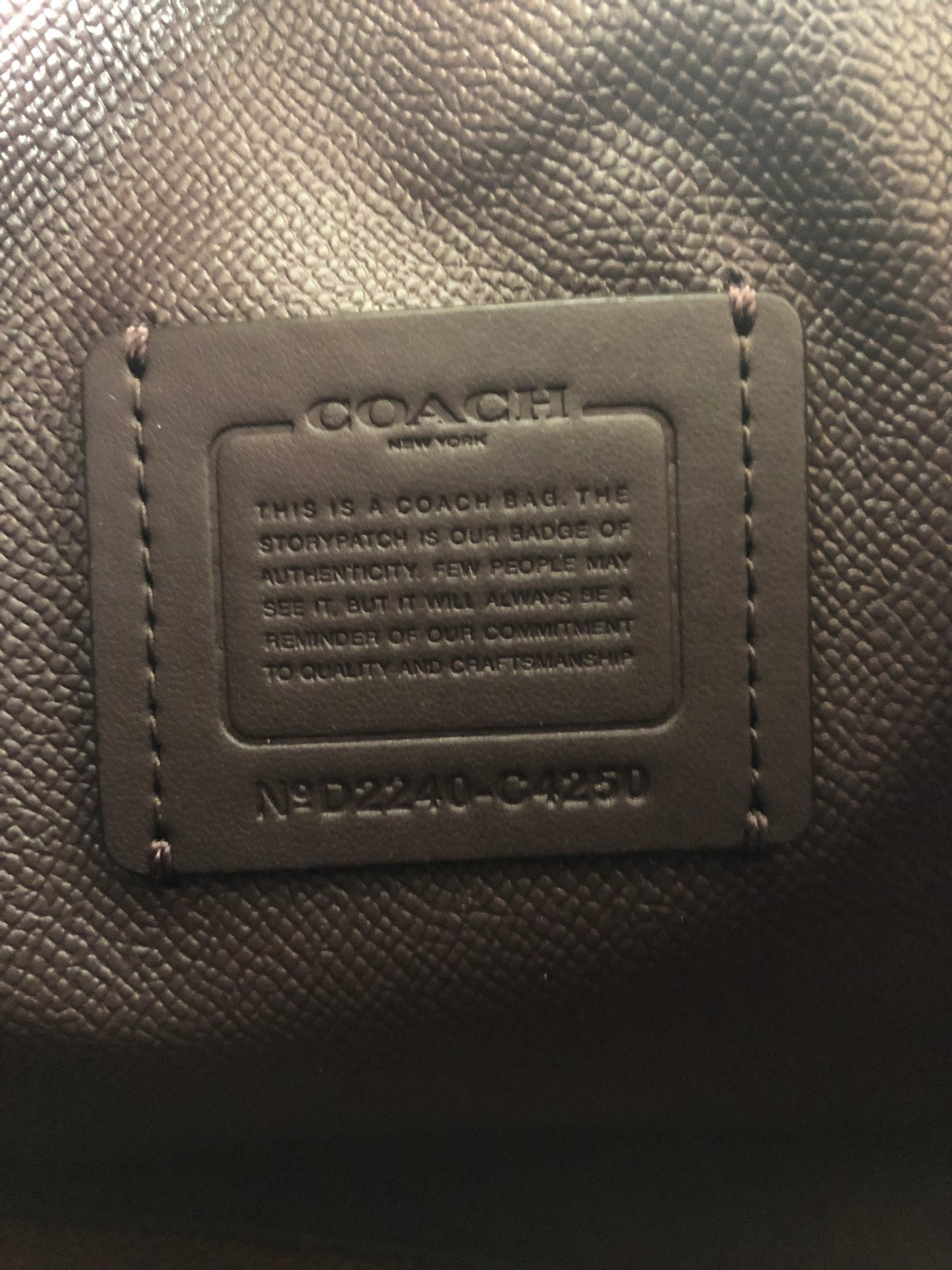 New Authentic Coach C4250 Signature Canvas Mollie 25 Tote Bag