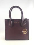 New Authentic Michael Kors Mercer Medium Messenger Leather Crossbody Handbag