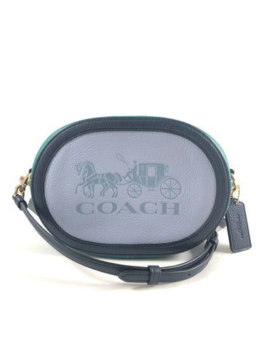 New Authentic Coach C5777 Colorblock Leather Horse & Carriage Crossbody