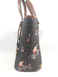 New Authentic Michael Kors Jet Set Girls XS Carryall Top Zip Tote Handbag