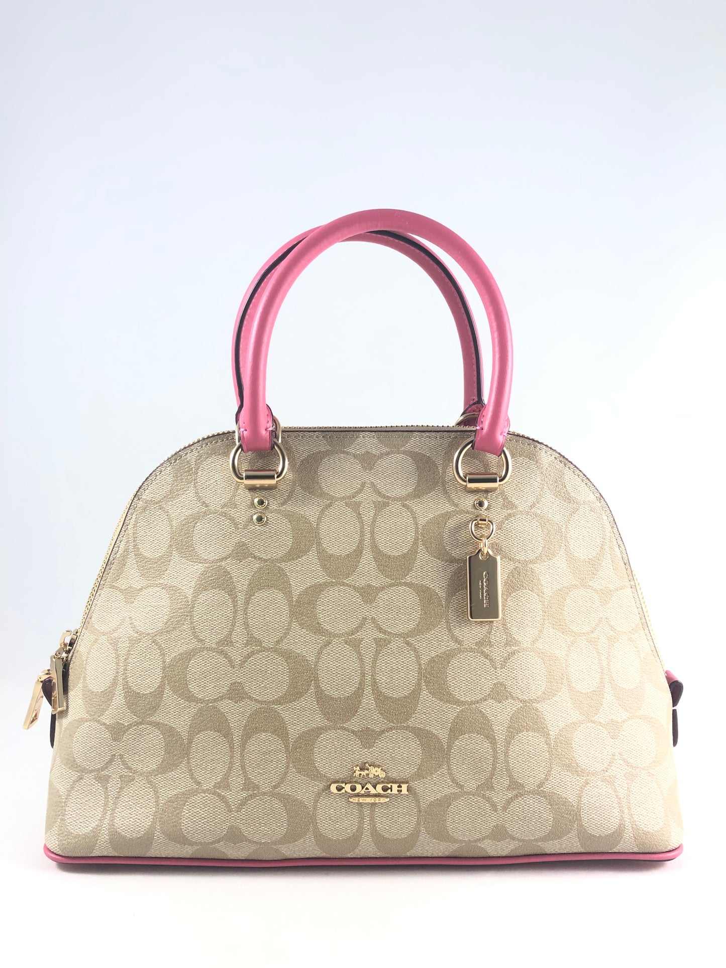 New Authentic Coach 2558 Signature Katy Satchel Handbag Purse