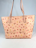 New Authentic Coach C8743 Mystical Floral Print Canvas City Tote Bag